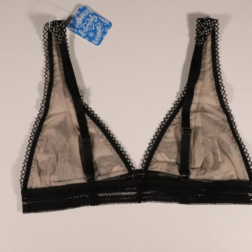 NWT Free People Alia Bralette in Black Combo - Picture 7 of 14